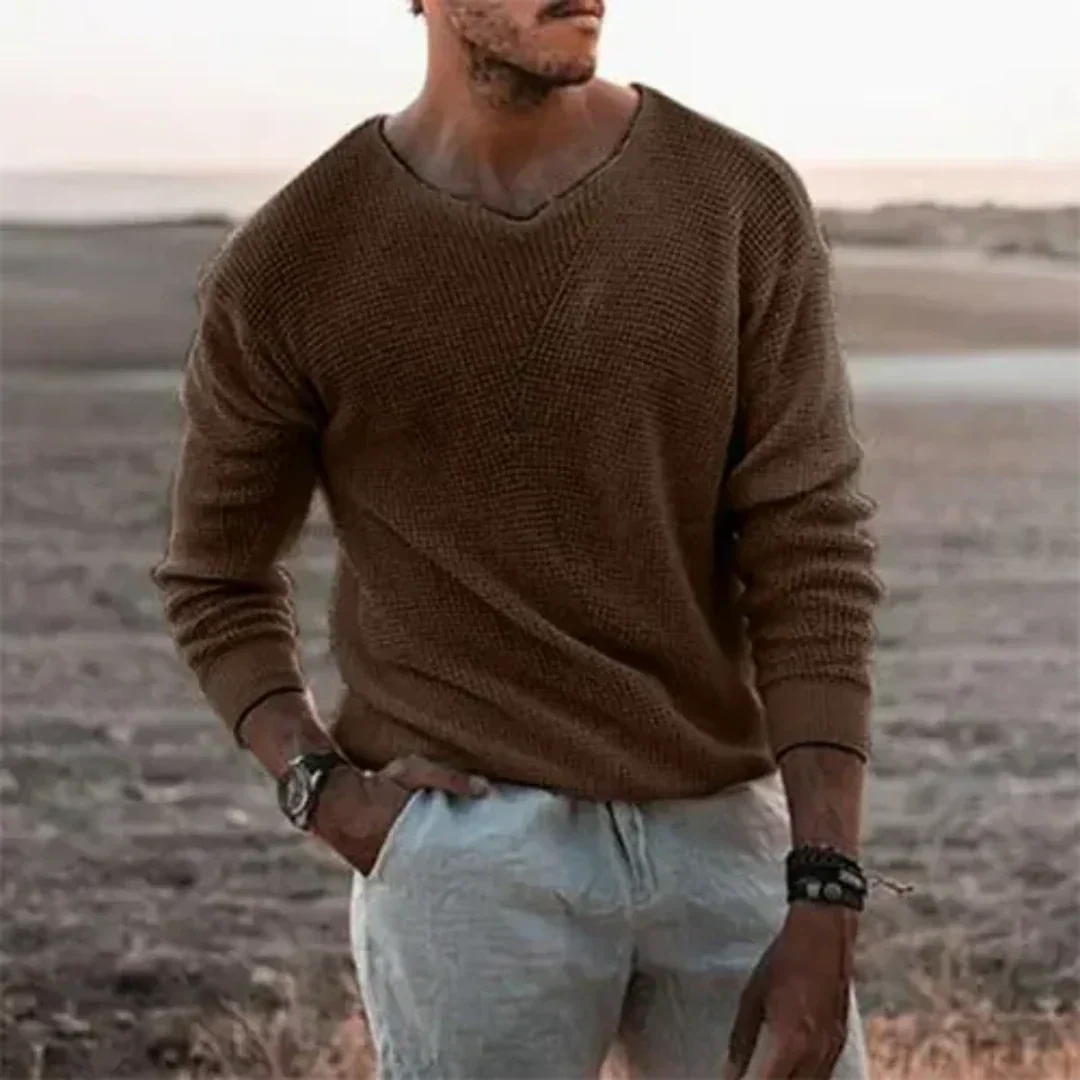 Herrenpullover Casual | V-Ausschnitt