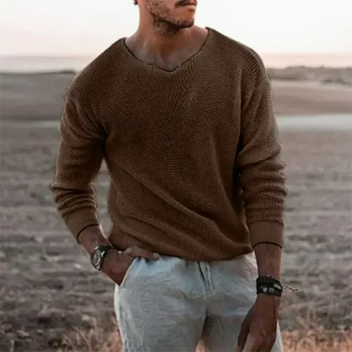 Herrenpullover Casual | V-Ausschnitt