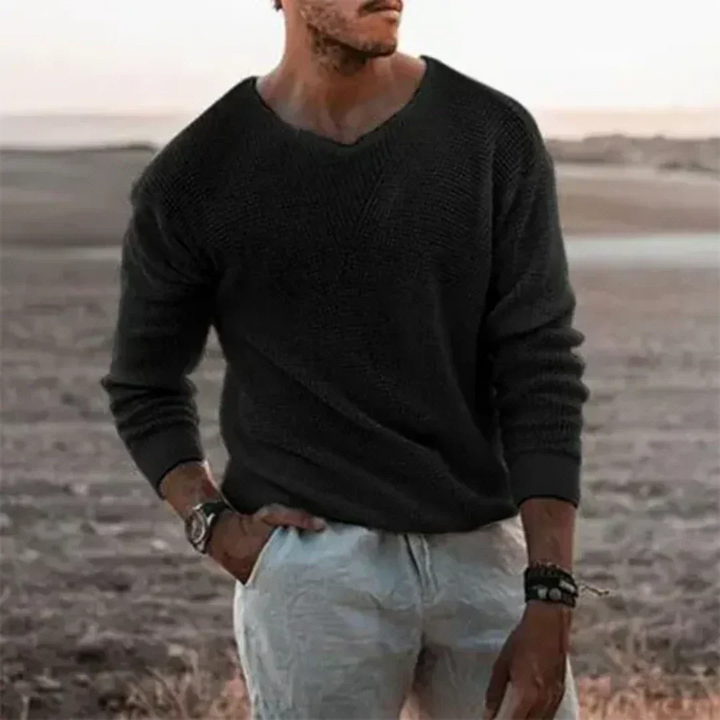Herrenpullover Casual | V-Ausschnitt