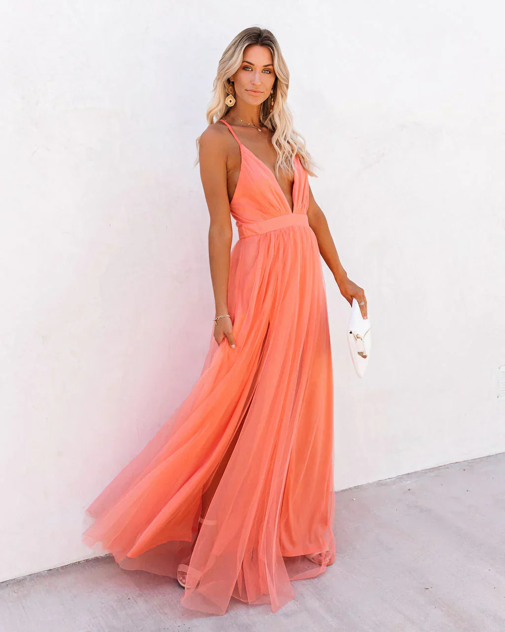 Damen elegantes Sommerkleid | Maxi