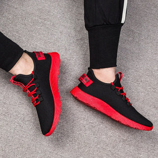 Męskie Sneakersy z Siateczki na Sznurowanie | Lekki