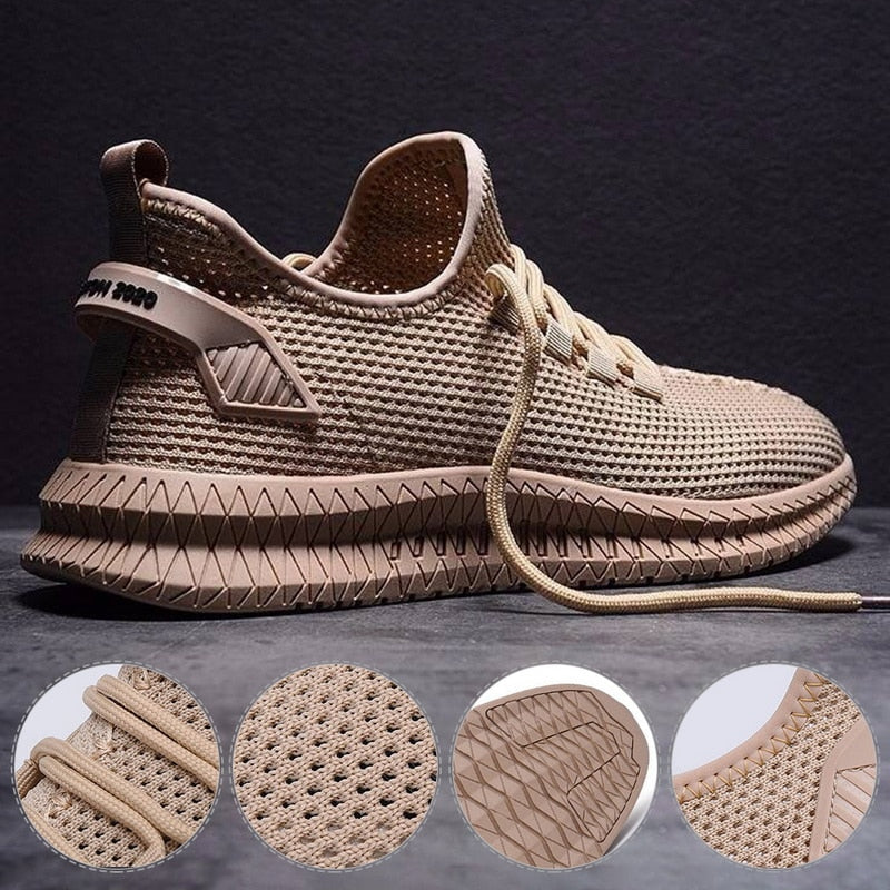 Herren atmungsaktive Laufsneaker | Leichte Sohle