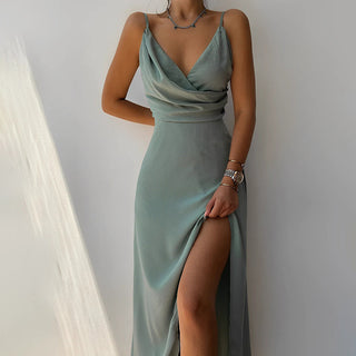 Elegancka Drapowana Sukienka Damska | Maxi