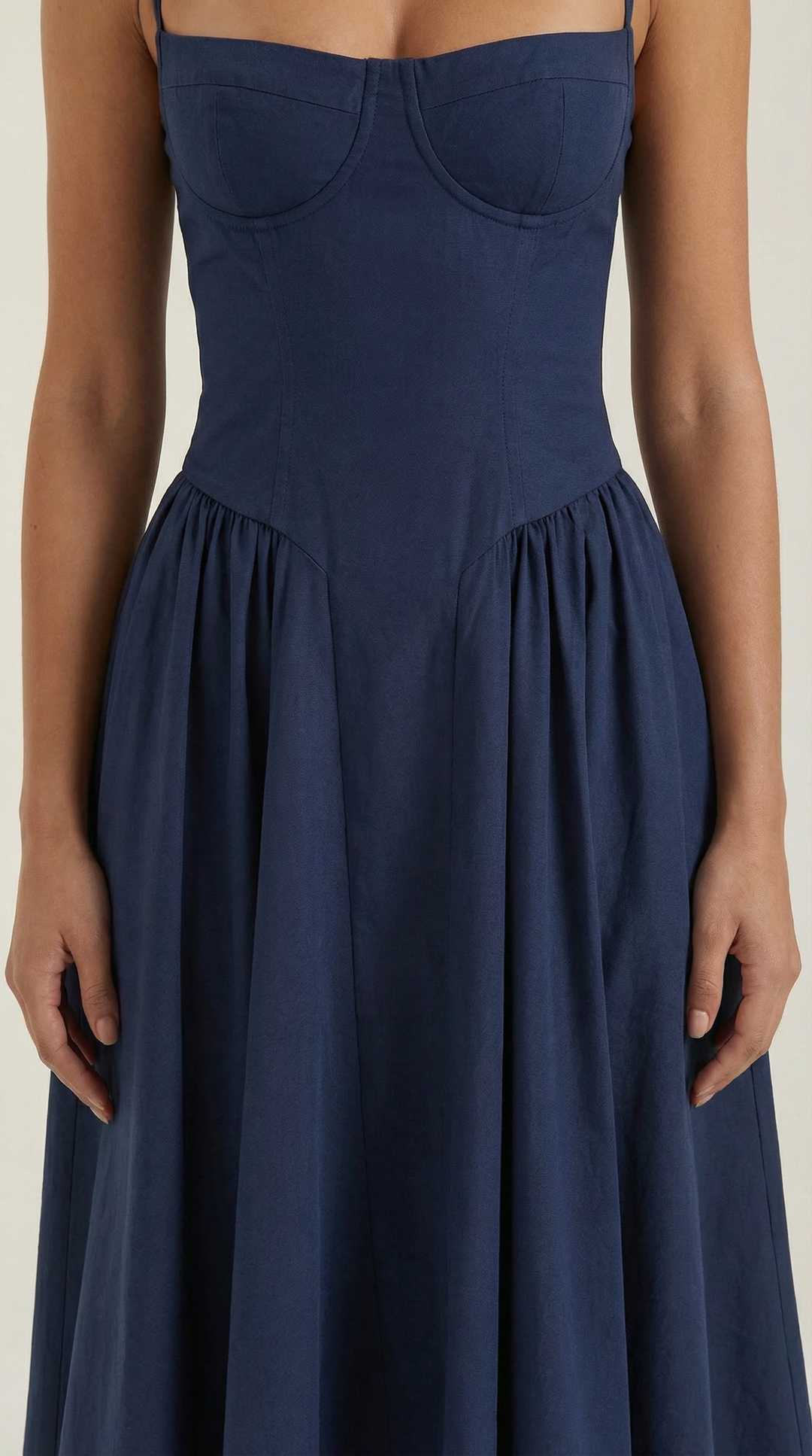 Damen Kleid Blumenmuster | Midi