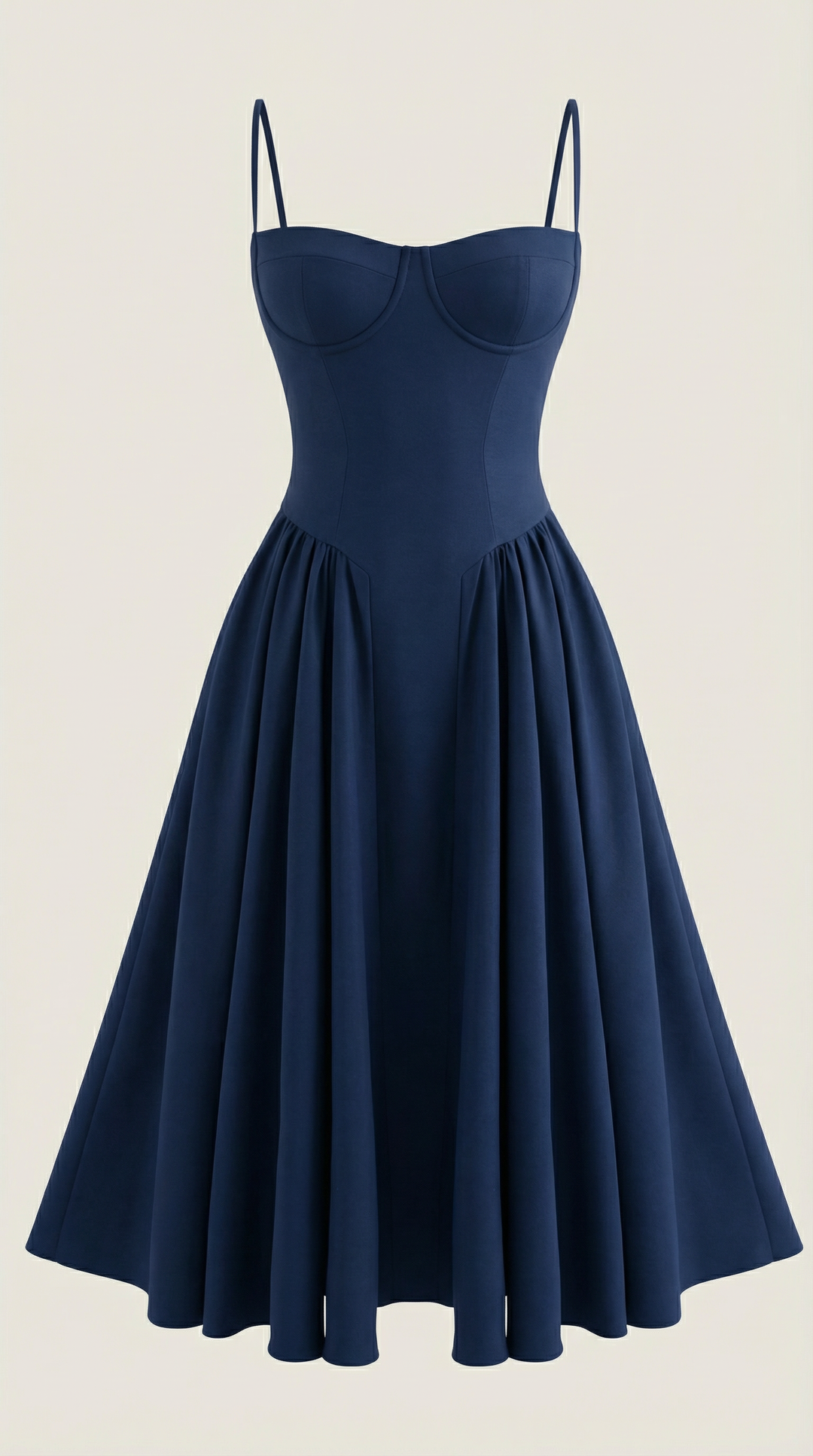 Damen Kleid Blumenmuster | Midi