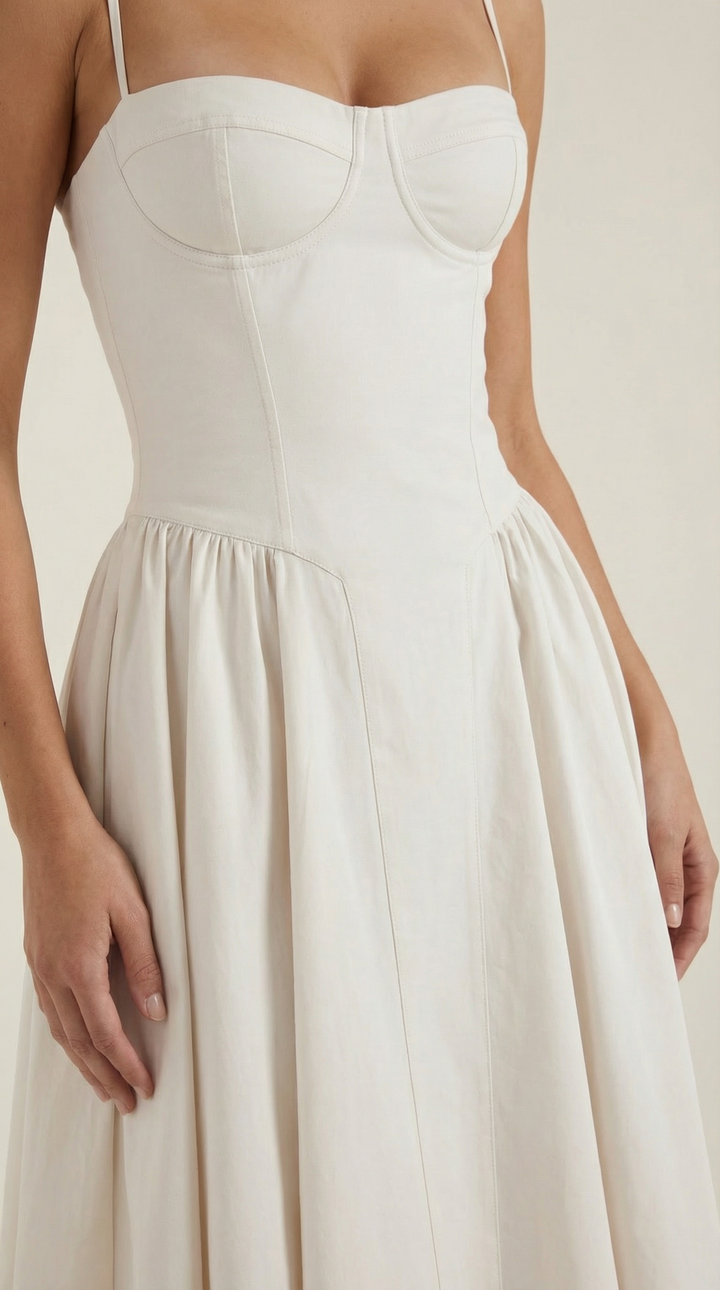 Damen Kleid Blumenmuster | Midi