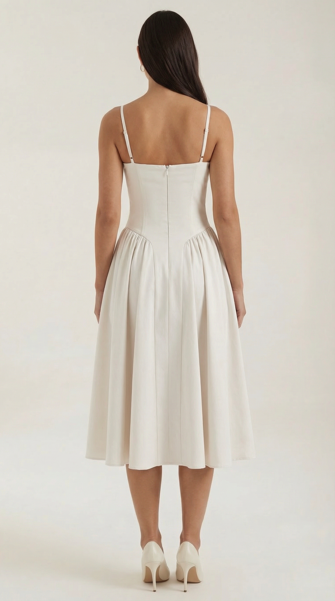 Damen Kleid Blumenmuster | Midi