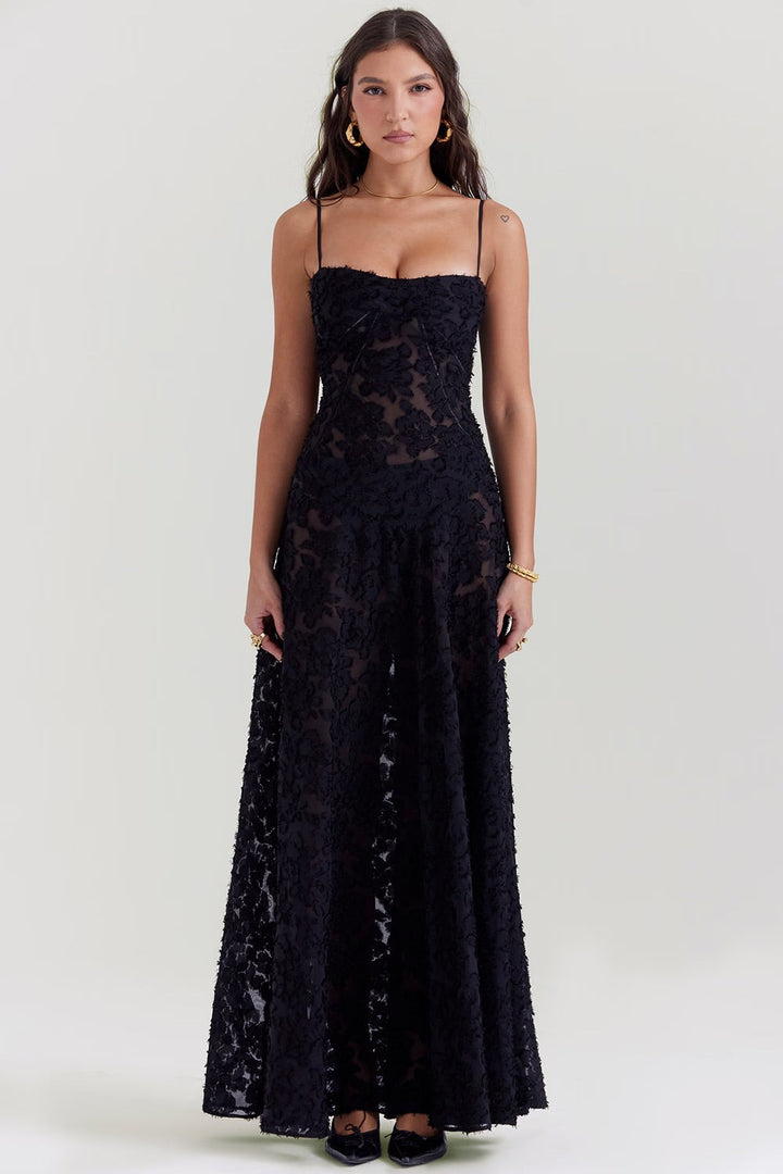 Damen Figurformendes Kleid mit Blumenmuster | Maxi