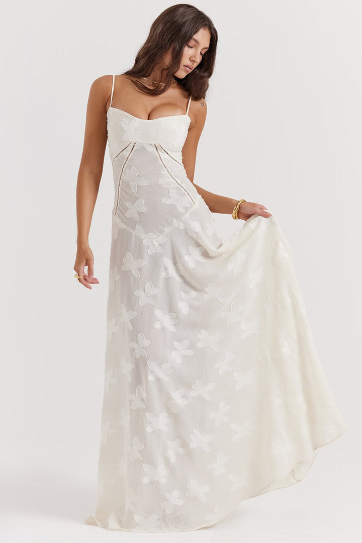 Damen Figurformendes Kleid mit Blumenmuster | Maxi