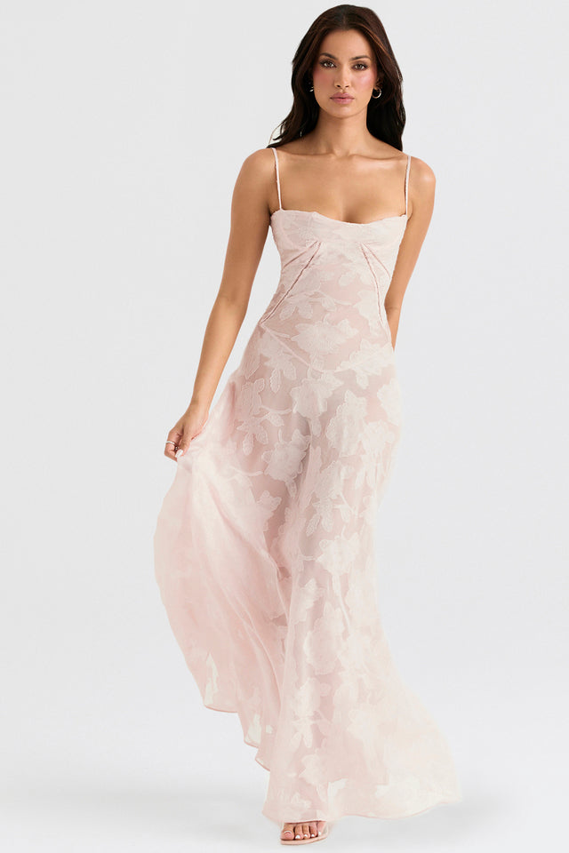 Damen Figurformendes Kleid mit Blumenmuster | Maxi