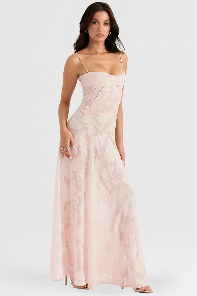 Damen Figurformendes Kleid mit Blumenmuster | Maxi