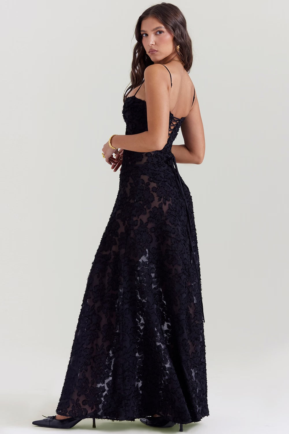 Damen Figurformendes Kleid mit Blumenmuster | Maxi