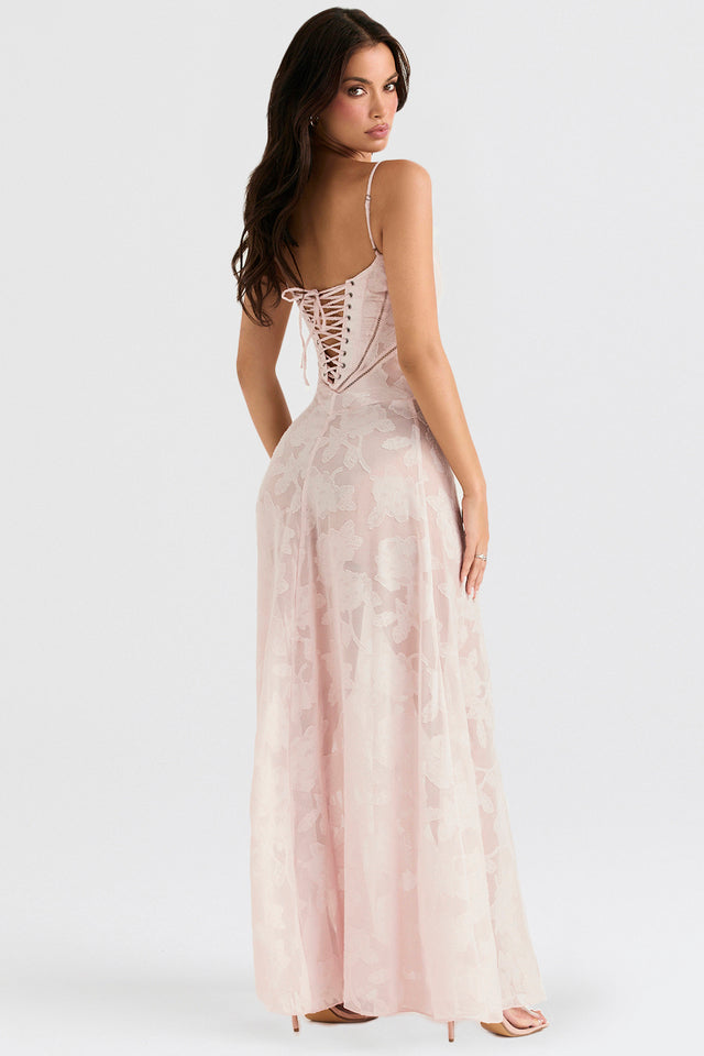 Damen Figurformendes Kleid mit Blumenmuster | Maxi