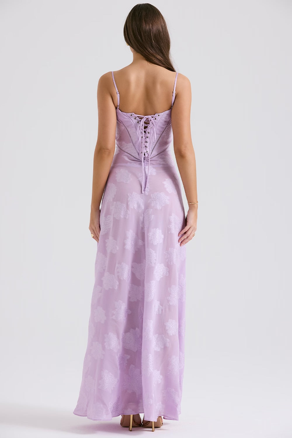 Damen Figurformendes Kleid mit Blumenmuster | Maxi