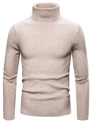 Męski sweter z ribbowanym splotem | Golf
