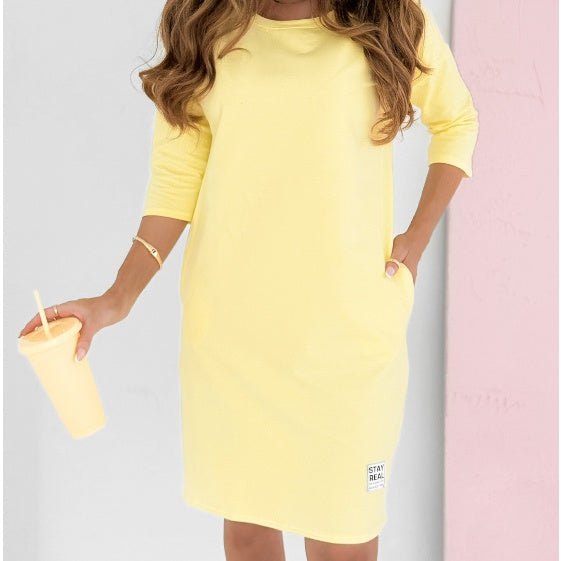 Damen Kleid mit 3/4-Ärmeln | Mini