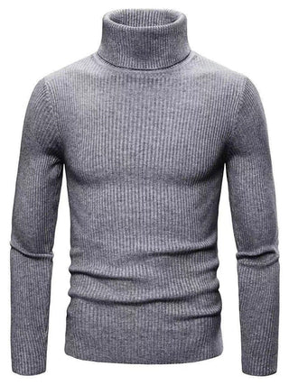 Męski sweter z ribbowanym splotem | Golf