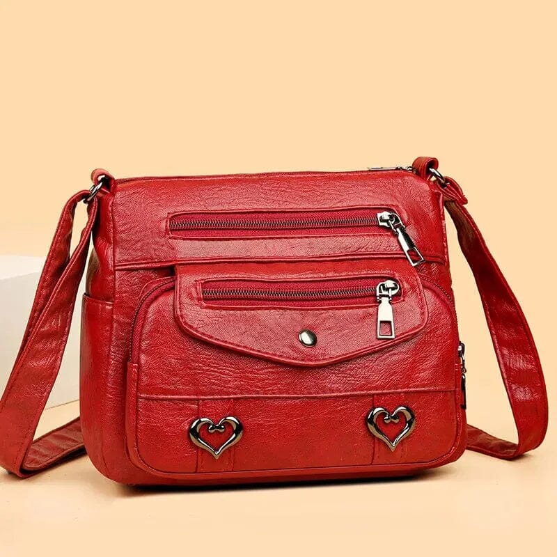 Women's Shoulder Bag | Multi-Zipper