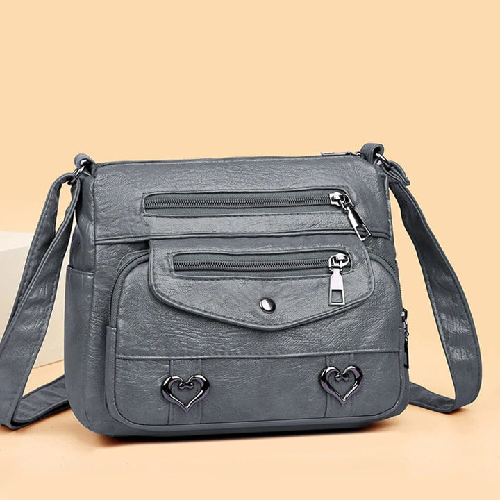 Women's Shoulder Bag | Multi-Zipper