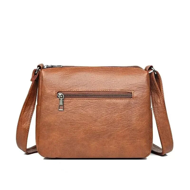 Women's Shoulder Bag | Multi-Zipper