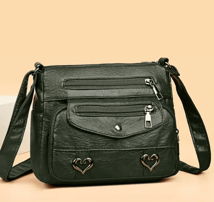 Women's Shoulder Bag | Multi-Zipper