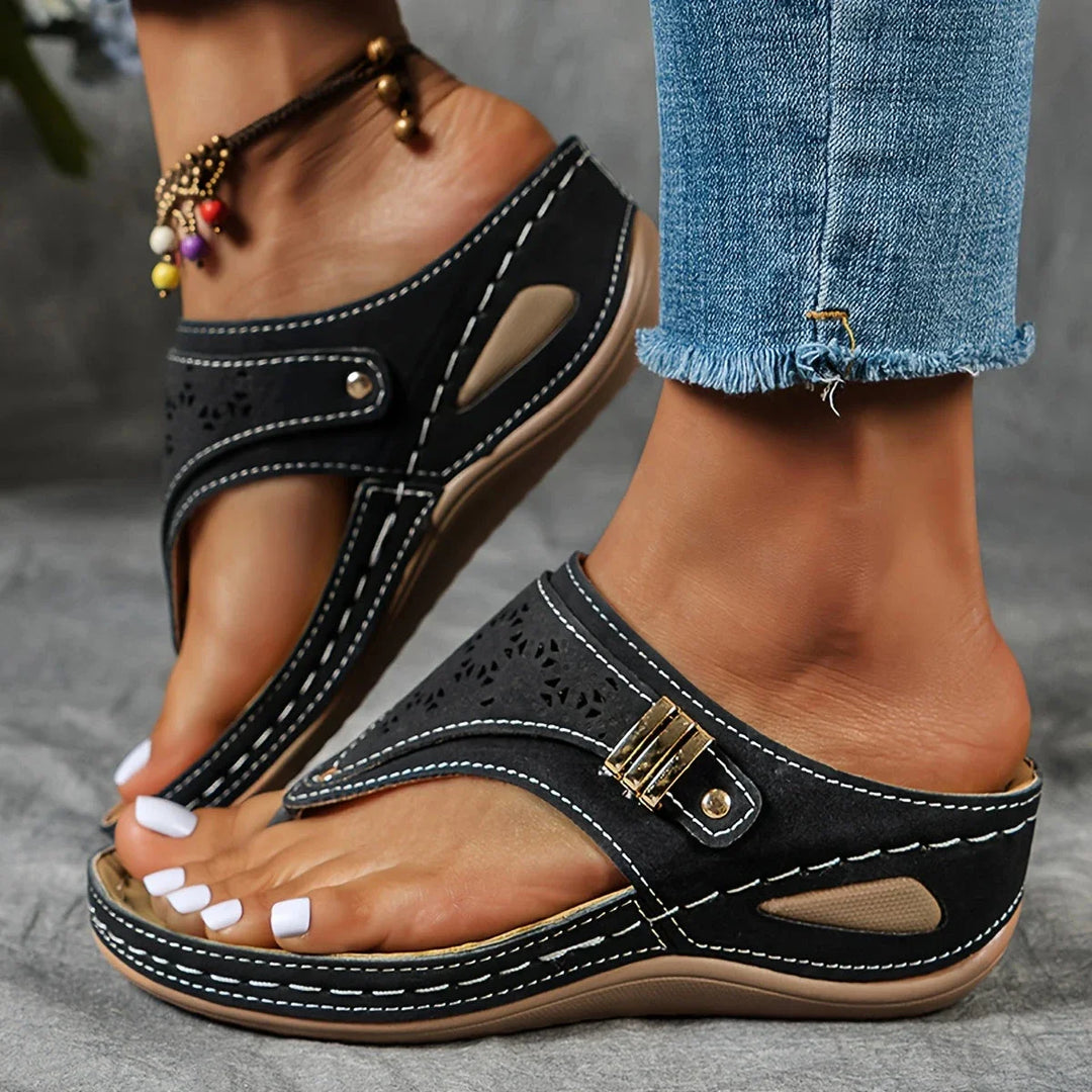 Damen Sandalen mit offenen Zehen | Zum Hineinschlüpfen