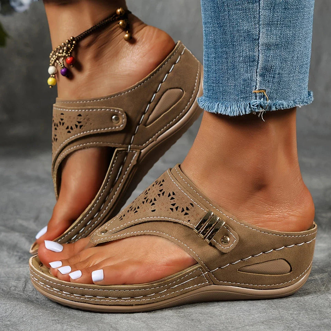 Damen Sandalen mit offenen Zehen | Zum Hineinschlüpfen
